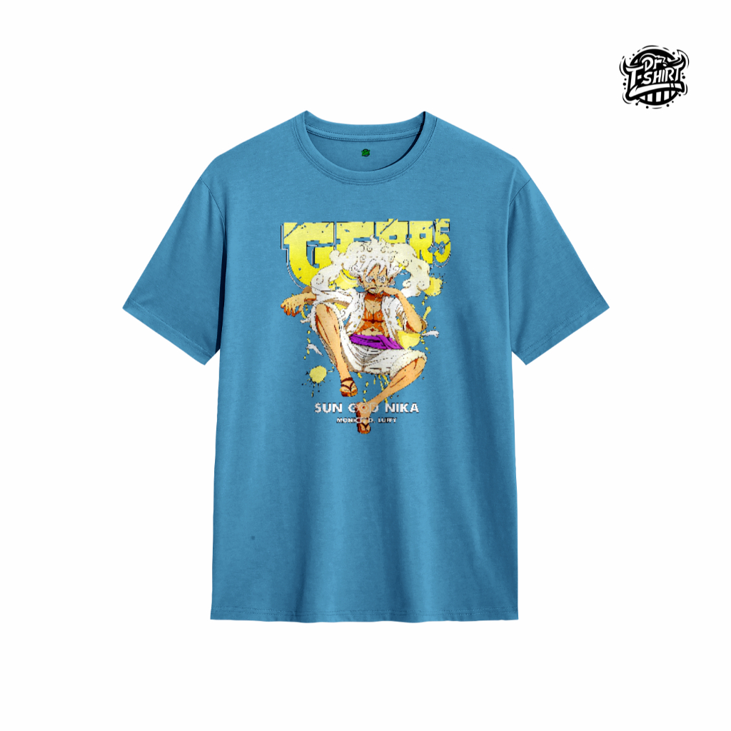 Dr. T-shirt - AM-03 - one piece luffy gear 5 lima sun god nika baju kaos distro t-shirt sablon unise