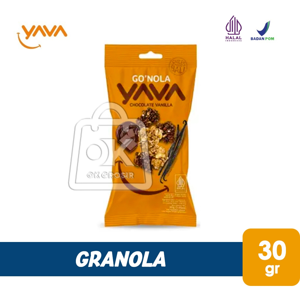 

Granola YAVA Chocolate Vanilla / Granola Coklat Vanila (30gr)