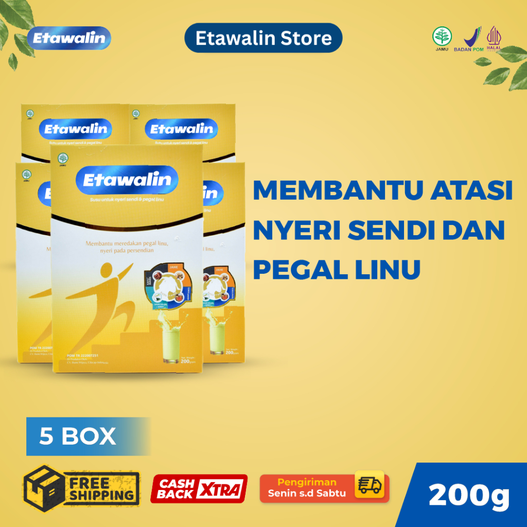 

Etawalin Susu Etawa Herbal Original Nyeri Sendi 5 Box