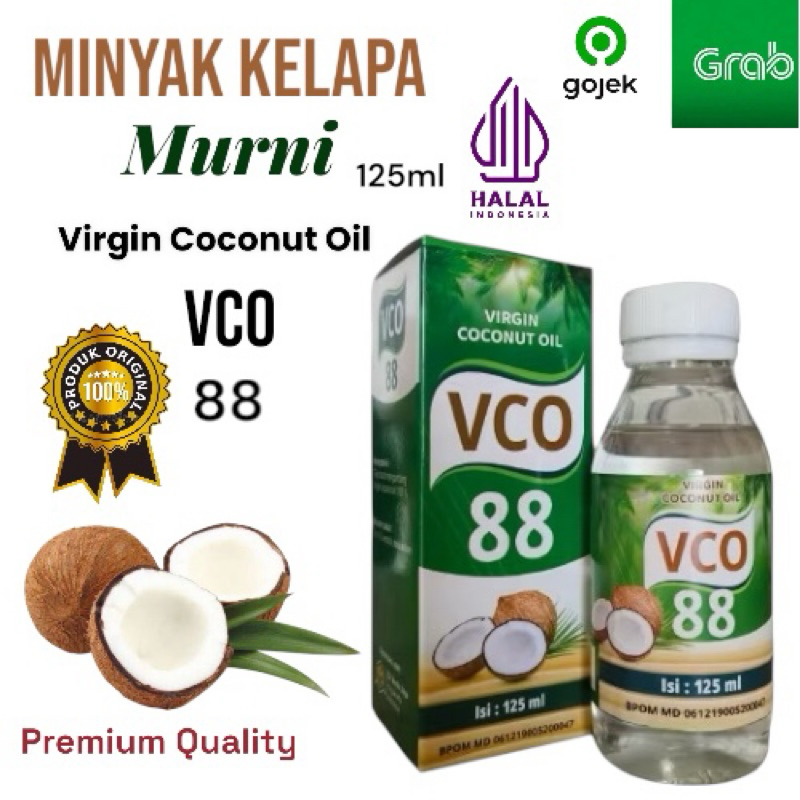 

(COD) Minyak Kelapa Murni VCO 125ml | Virgin Coconut Oil 88 Asli BPOM | Bisa Diminum