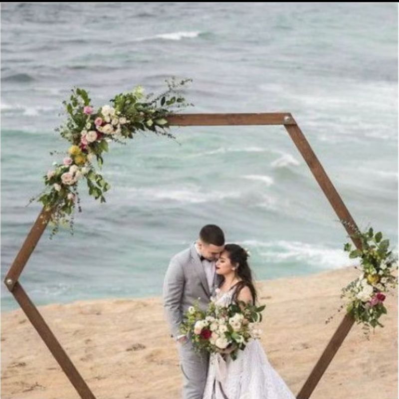 Backdrop Hexagon for wedding type 01