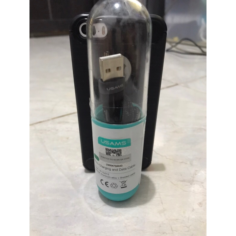 Kabel Cas micro usb fast charger 2A USAMs Baru