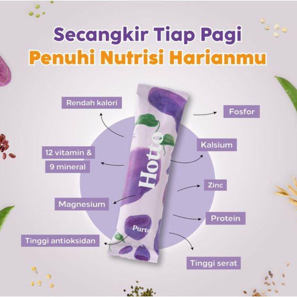 

HOTTO PURTO SUPERFOOD MULTIGRAIN PURPLE POTATO / MINUMAN KESEHATAN TINGGI SERAT