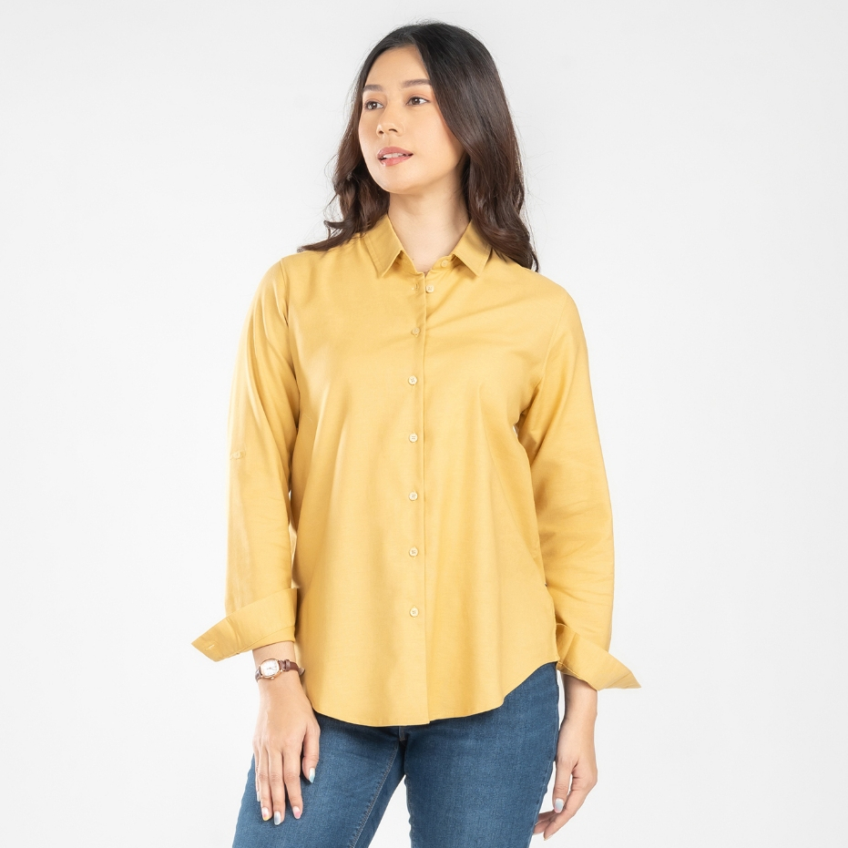 C2 Irelyn Yellow Kemeja Casual Wanita