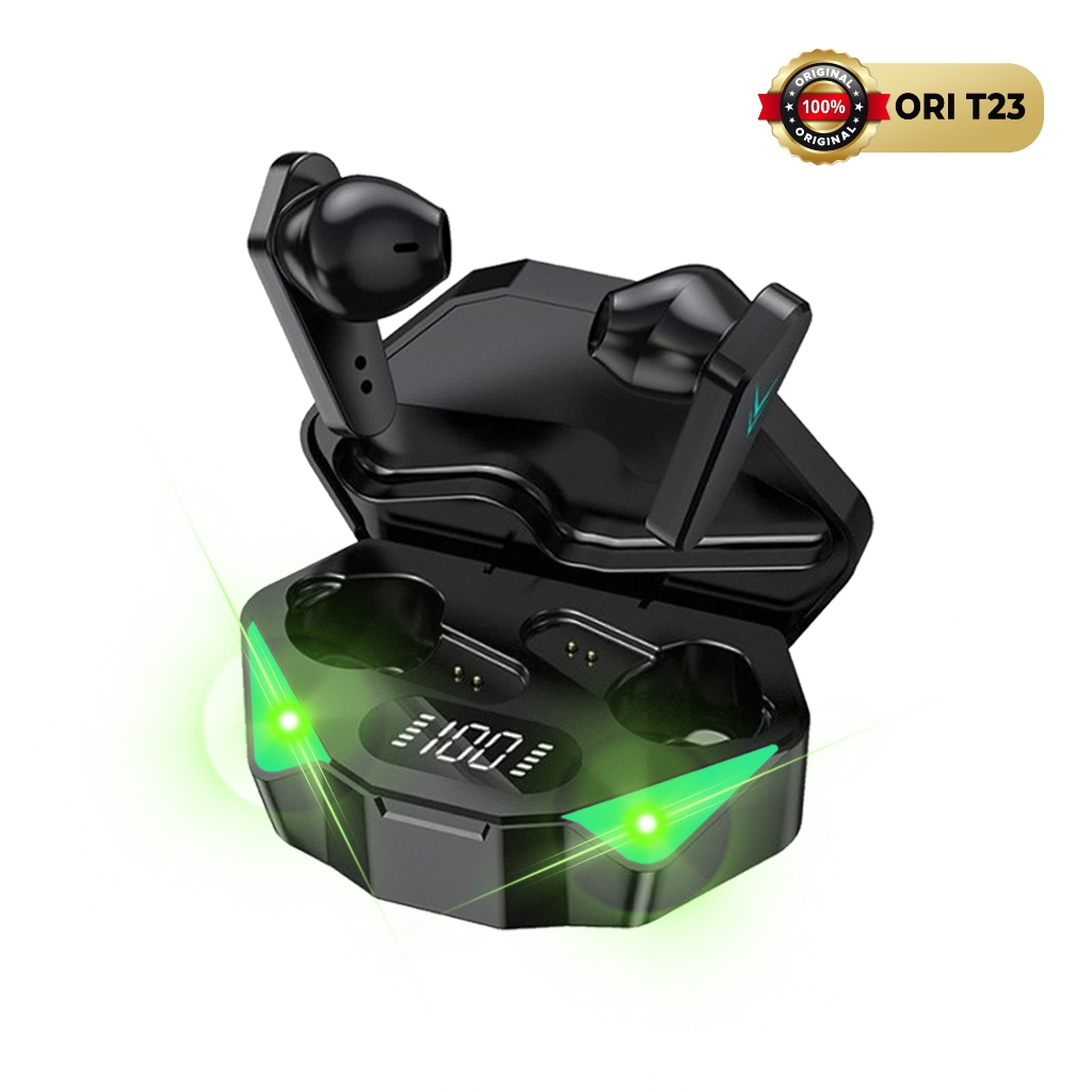 Best Deals New Product CodJovitech Headset Bluetooth Gaming Tws T23 (X15) Bluetooth V5.0 Led Smart