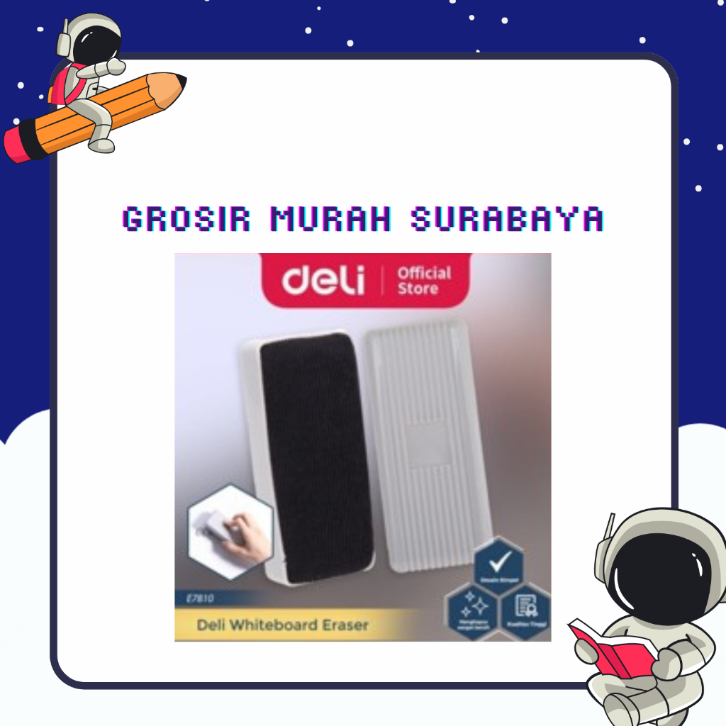 

Deli Whiteboard Eraser Penghapus Papan Tulis 11 cm Tidak Meninggalkan Bekas Kualitas Tinggi E7810