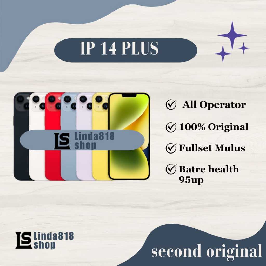 iPhone 14 PLUS iPhone 14 128GB 256GB 512GB SECOND ORIGINAL