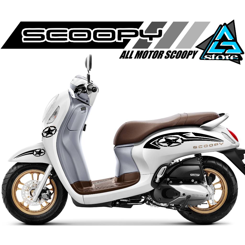 STRIPING NEW SCOOPY/SC.281/STICKER CUTTING/STRIPING SCOOPY SIMPEL/STIKER LOGO BINTANG/STKER TRIBAL