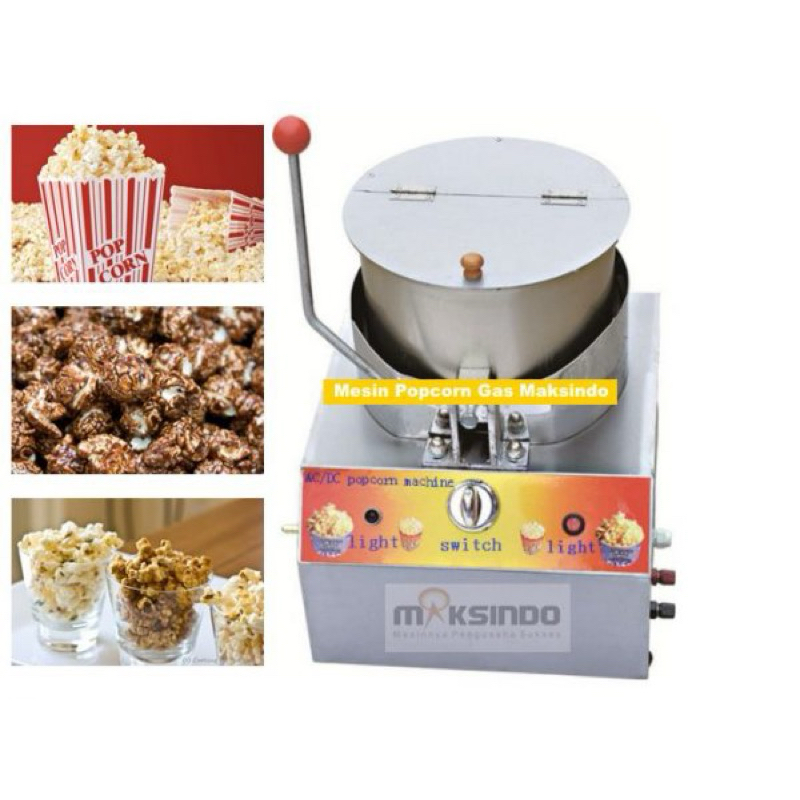 Mesin popcorn gas body stenlis