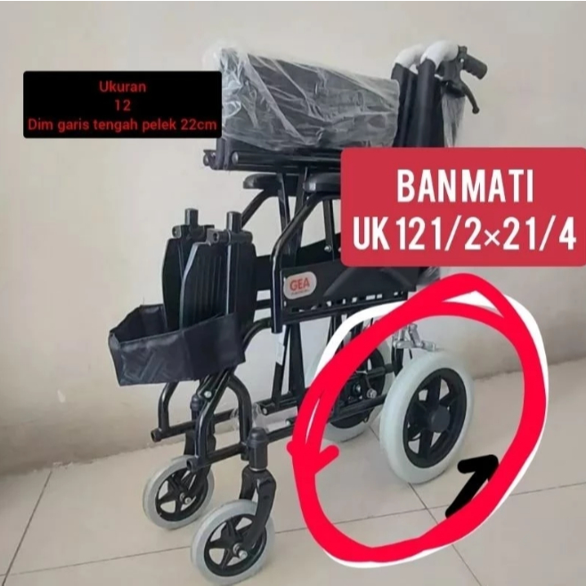 ban mati kursi roda ukuran 12 / sparepart kursi roda / ban kursi roda