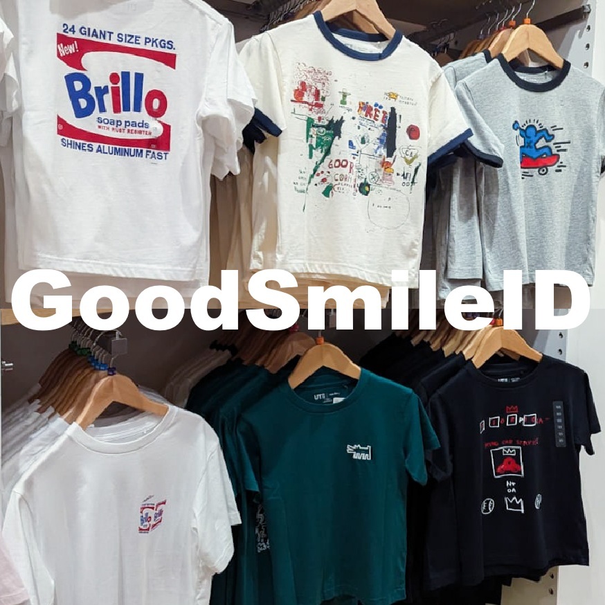 SALE KIDS UT x NY Pop Art / Keith Haring / Jean Michel Basquiat / Andy Warhol T-Shirt Lengan Pendek 