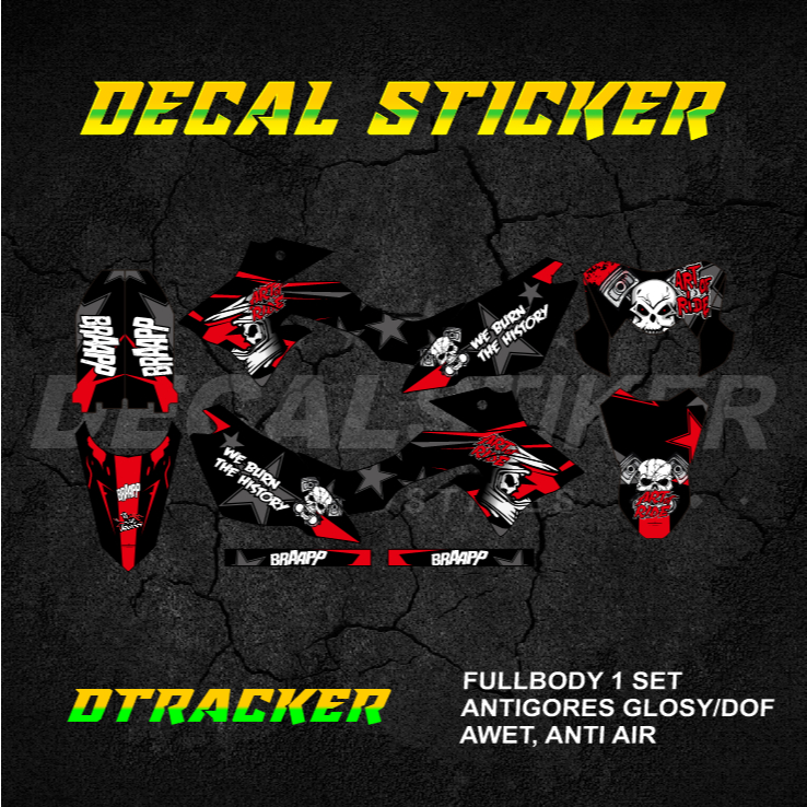 DECAL STIKER DTRACKER 150 FULLBODY (008) DEKAL STICKER DTX SE 2016 2017 2018 2019 2020 2021 2022 202