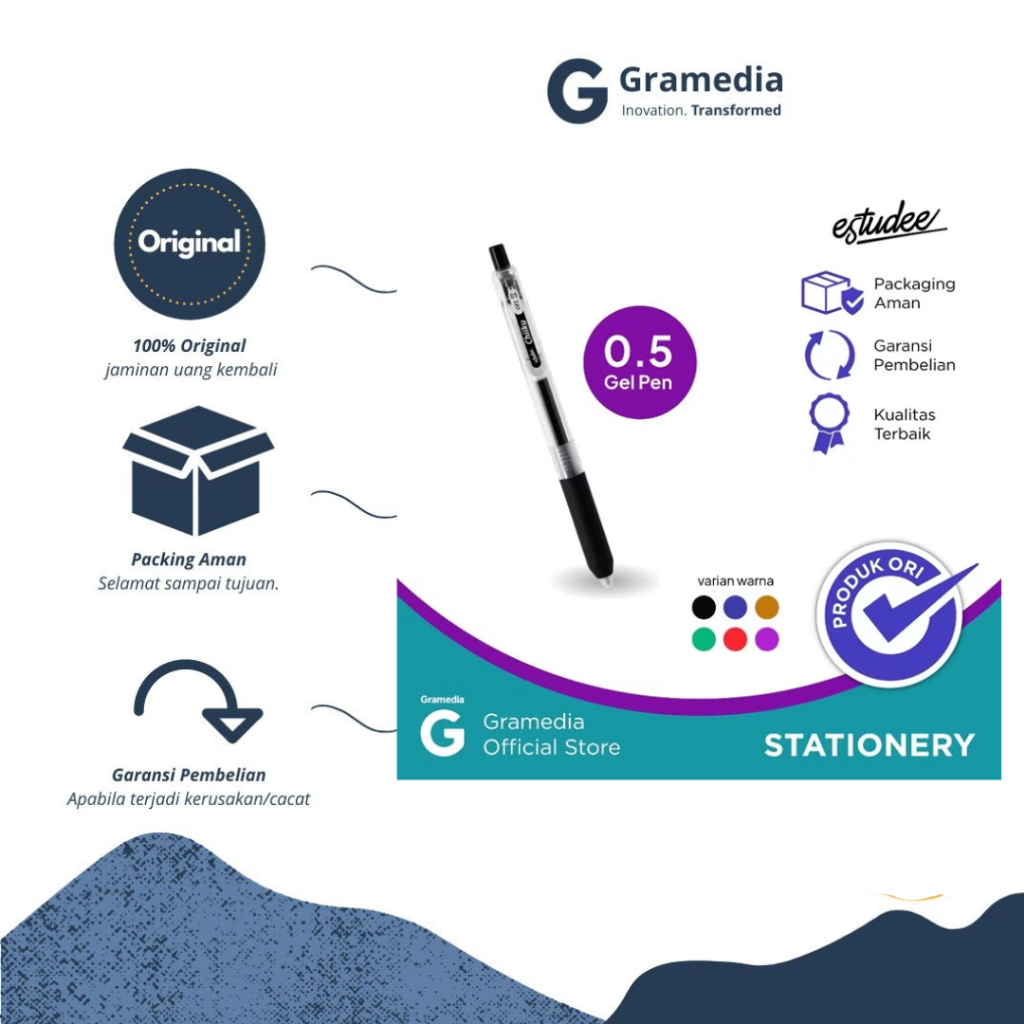 

Estudee Chiiku Gelpen 0.5 Black EGP-26