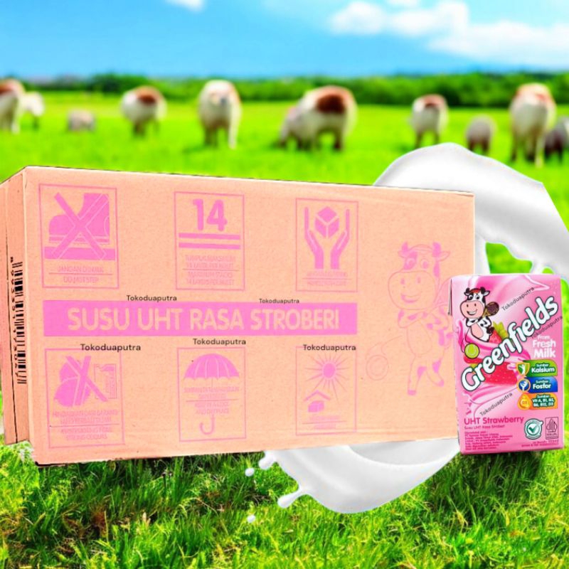 

Greenfields Strawberry UHT 105 Ml X 40PSC(1 KARTON) Susu Greenfields Murni /Susu 100% Fresh Milk