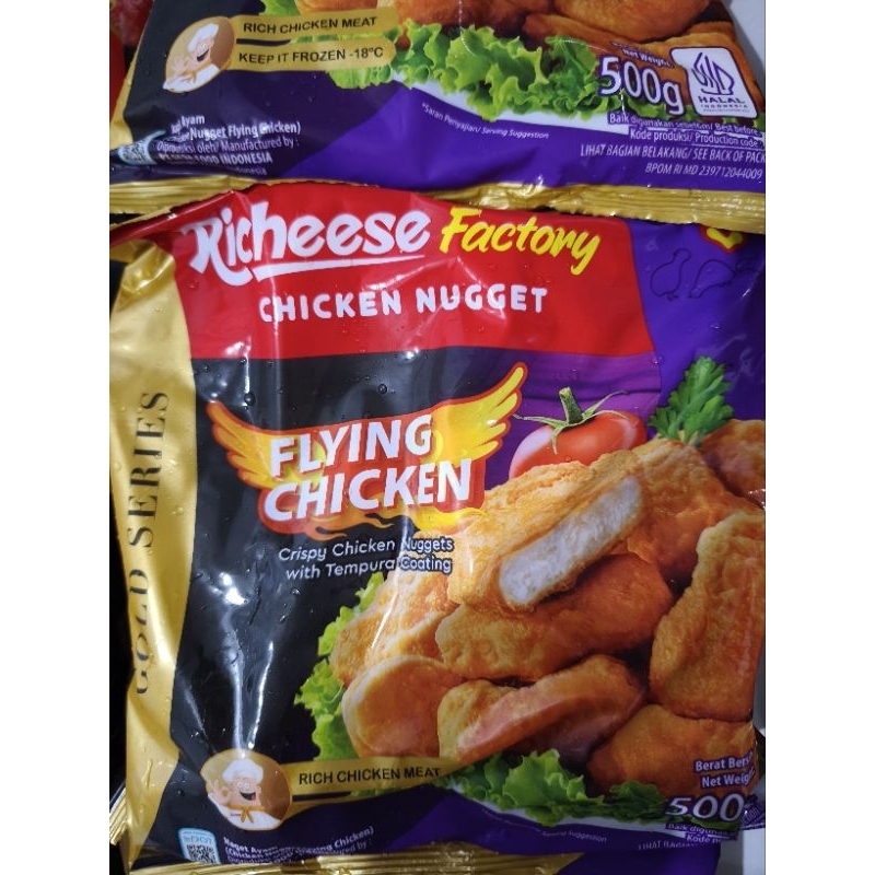 

Richeese Chicken Nugget Crunchy Bubble Crumb | Flying Chicken 500 gr