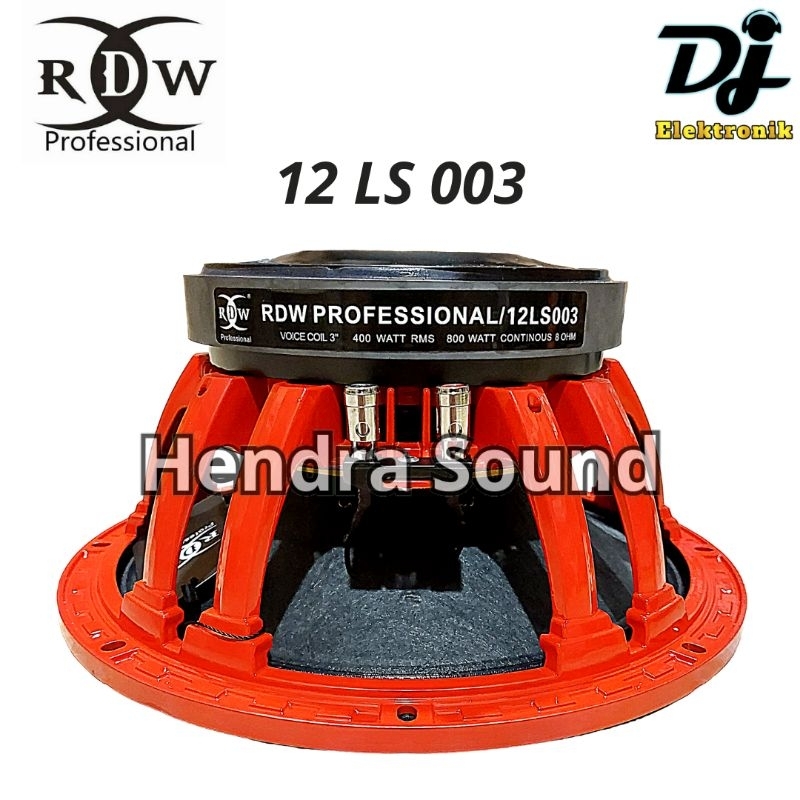 RDW _ 12 LS 003 / 12 LS003 - Speaker Komponen (12 inch)