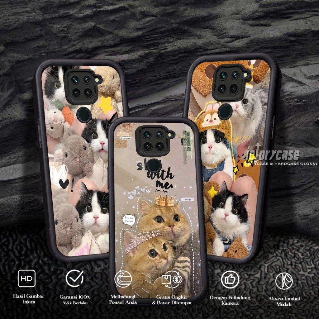 Softcase Glass kaca untuk REDMI NOTE 9 NOTE 10X KCG Casing Handphone Case Procamera