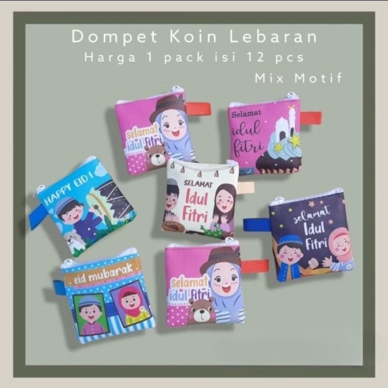 

( DAPAT 12 pcs )DOMPET LEBARAN ANGPAU LEBARAN DOMPET KOIN