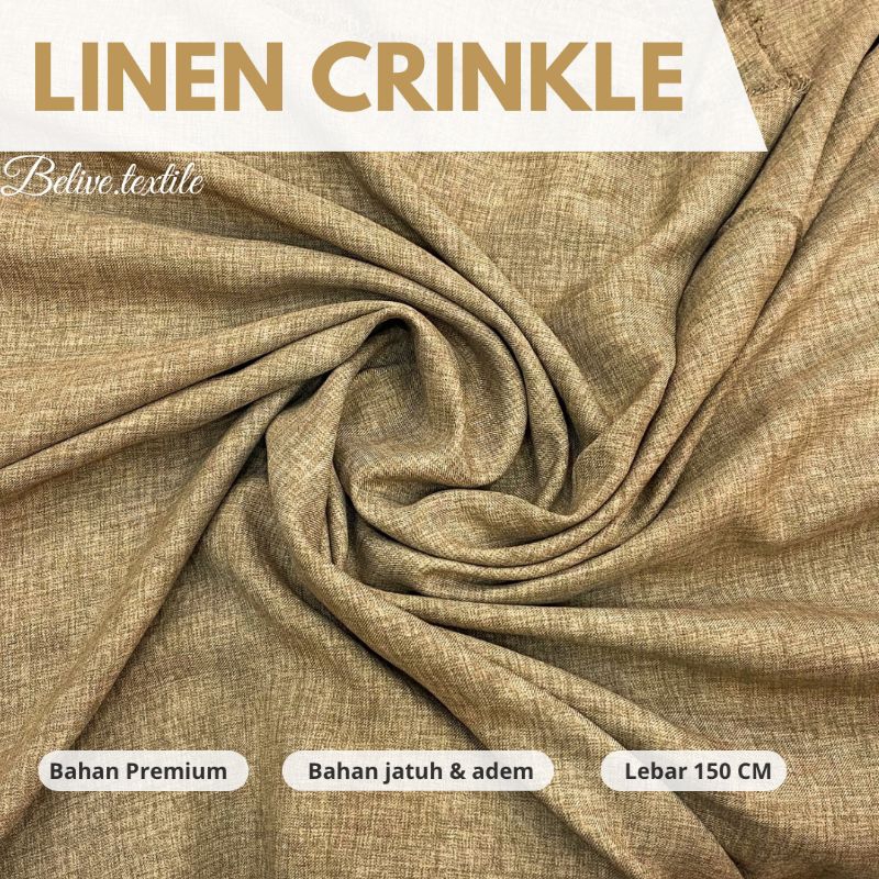 KAIN CRINKLE LINEN/CRINKLE LINEN PREMIUM/CRINKLE LINEN TERBARU