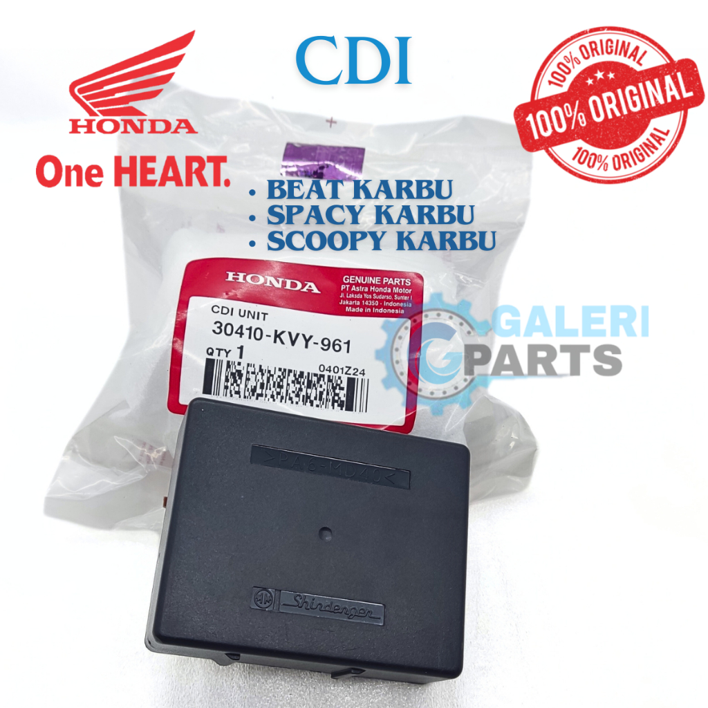 Capasitor Discharge Ignition Original Honda KVY CDI Unit Beat Karbu Scoopy Karbu Spacy Carbu Ori AHM