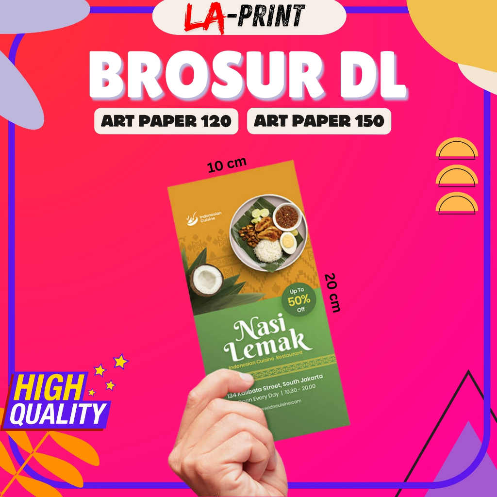 

Brosur DL 10 cm x 20 cm