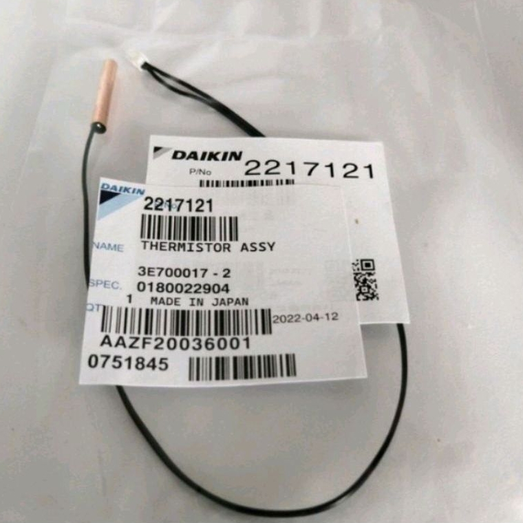 Thermistor Termis AC Daikin ftc/ftkq/ftkm/ftkc/ftkc Original Sensor Suhu AC Daikin 1pk