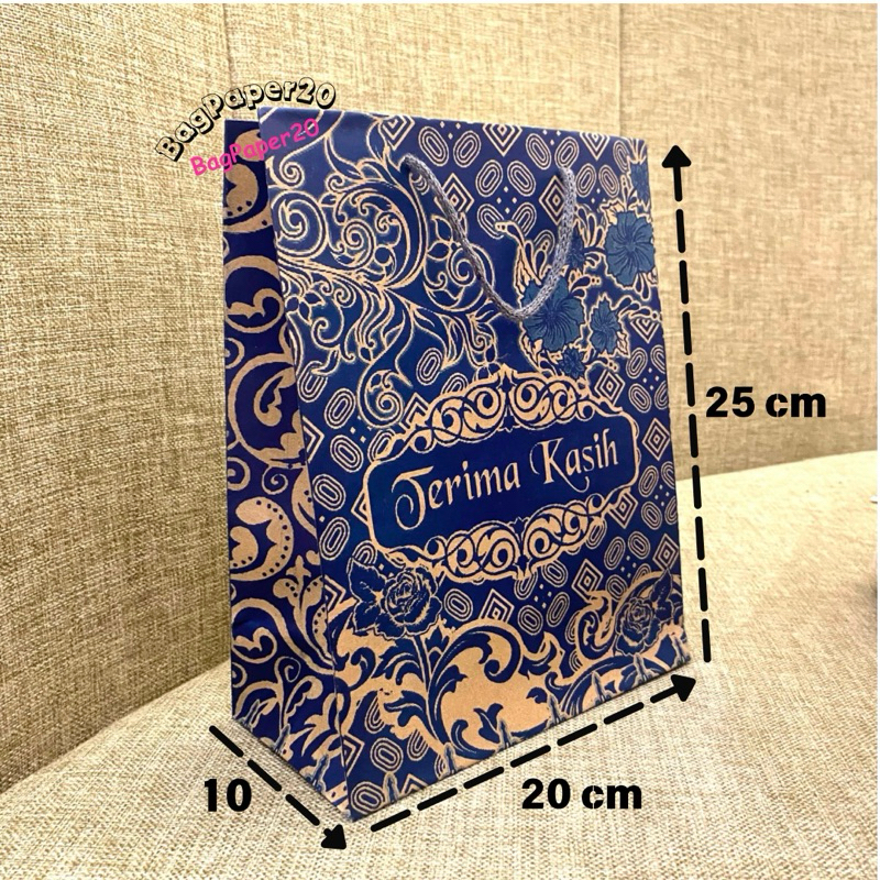 

(limited edition) PAPERBAG BATIK “TERIMAKASIH” 20x10x25