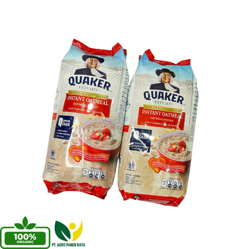 

Quaker Oatmeal Instant Praktis 800gram - Quaker Oatmeal