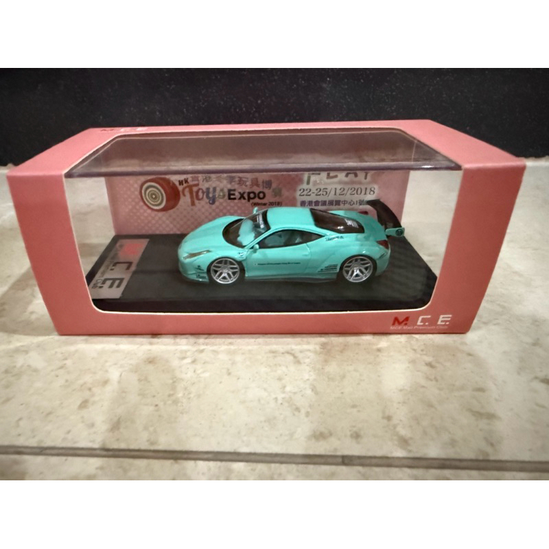 MCE Mall Premium Club 1/64 Ferrari 458 LBWK Tiffany Blue (Hongkong HK Expo Winter Exclusiveså 2018)