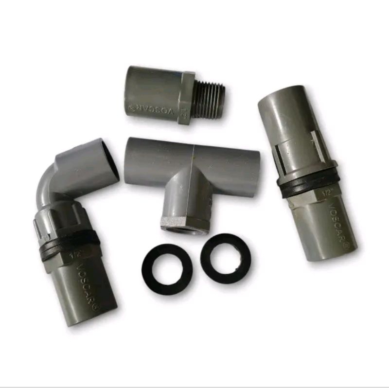 Paket Sambungan Keni 1/2 & 3/4 Inch Sock Drat SSD Dengan Karet Seal
