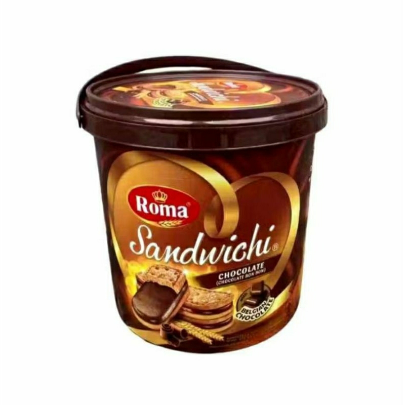 

ROMA SANDWICH 300GR CHOCOLATE BON BON BISKUIT SANDWICH DENGAN KRIM COKELAT