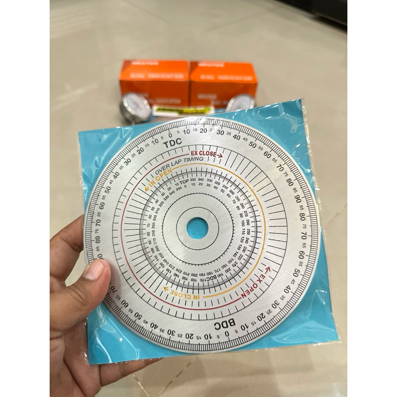 Stylezonee Dial Motor Set Busur Derajat Set Dayel Dial Indicator Paket Dial Semua Motor Degree Wheel