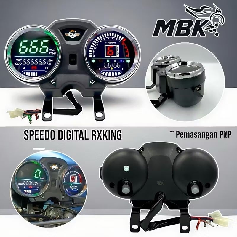 Speedometer Ninja150 SS Ninja R RX King New Analog dan Digital Kilometer Assy Ninja SS R RX King New