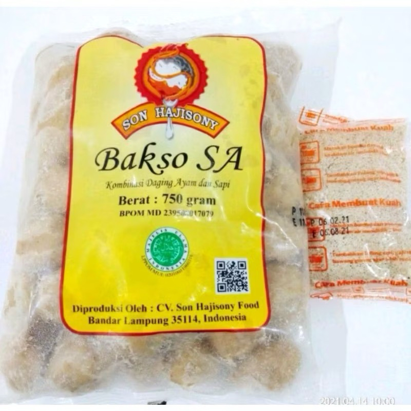 

Bakso Sony Kombinasi Sapi dan Ayam 750g | Free Bumbu kuah
