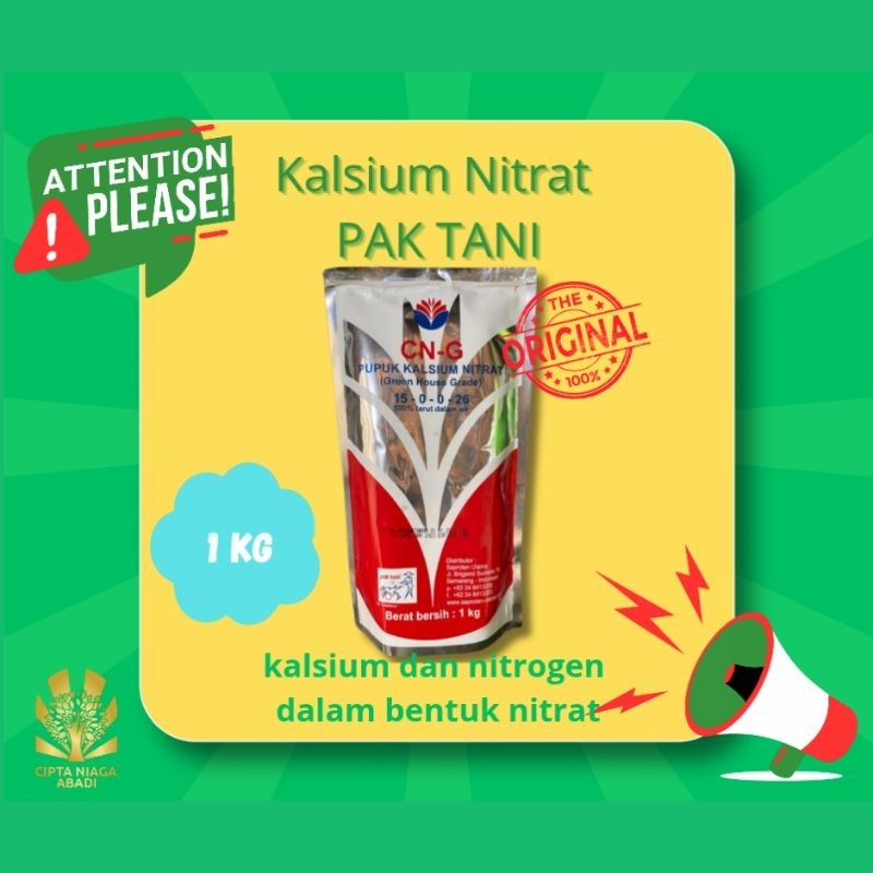 Pupuk Kalsium Nitrat CN-G PAK TANI
