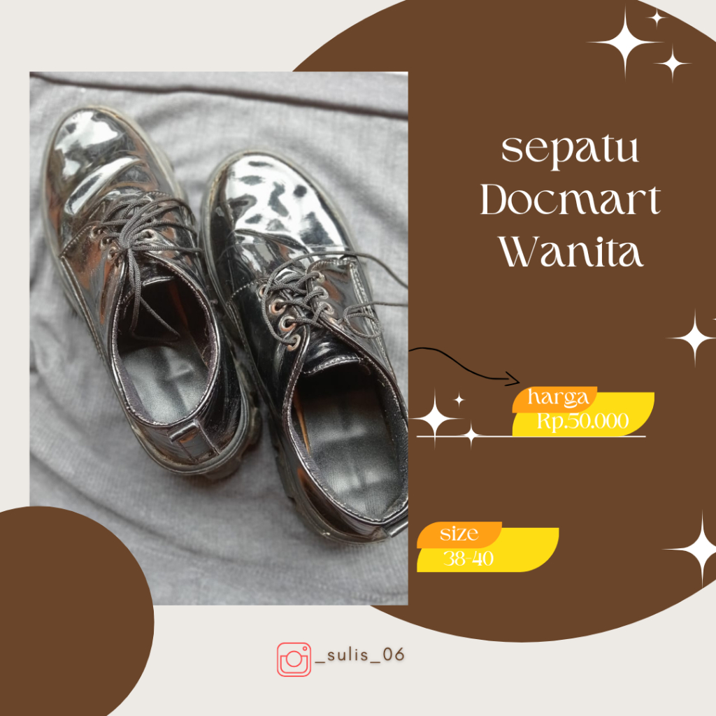 sepatu sneakers boots docmart wanita