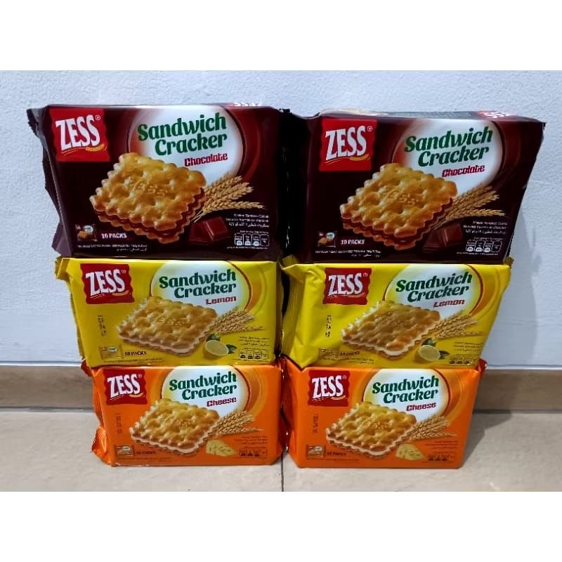 

ZESS Sandwich Cracker Biskuit All Variant Chocolate - Lemon - Cheese