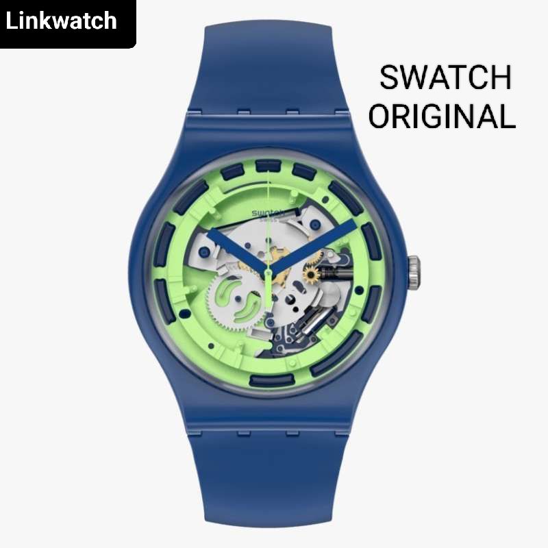 SWATCH SUON147 GREEN ANATOMY Jam Tangan Pria Analog Original Swiss Original Garansi Resmi