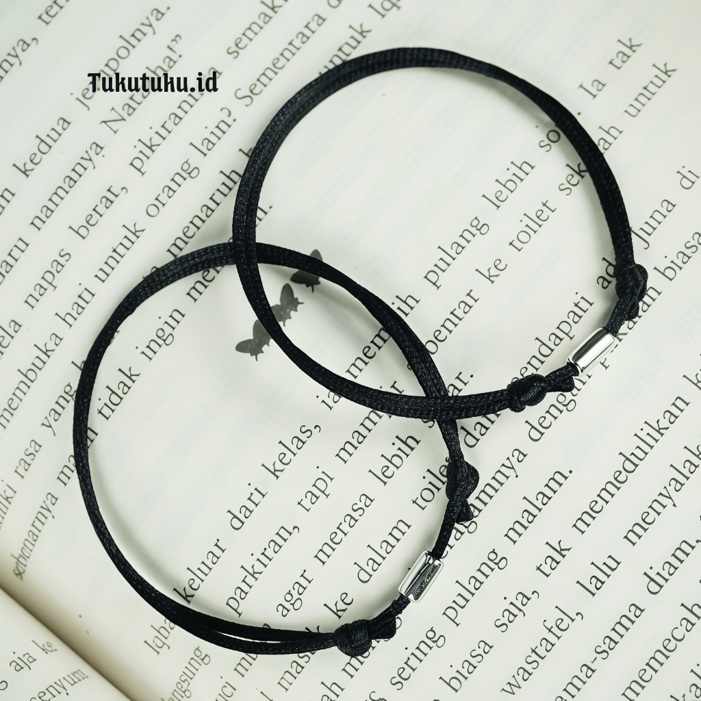 Gelang Tali Hitam Couple pipe 2 Gelang Gelang Hitam Polos Gelang Tali polos Gelang Aestethic Gelang 