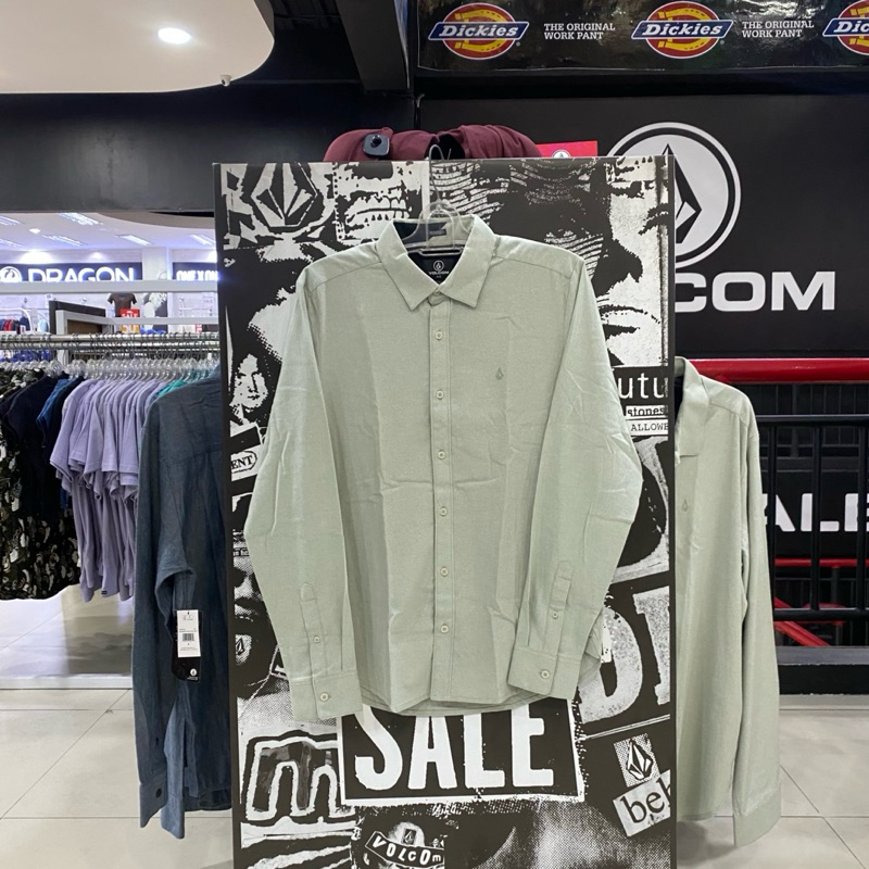 Kemeja Volkom MLH Beckett Oxford Seagrass Original