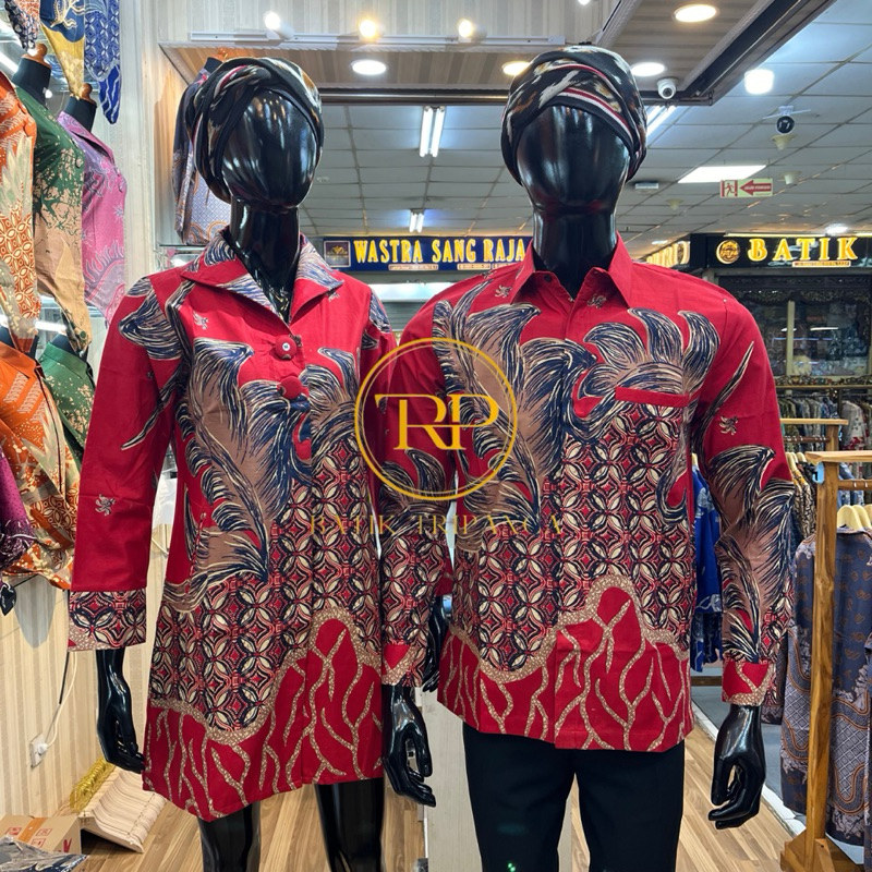 Baju Batik Tunik | Batik Couple Elegan | Atasan Batik Wanita | Batik Kantor Modern | Bahan Katun Sol