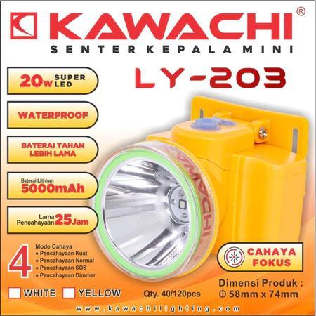 KAWACHI | SENTER KEPALA LY-203 | Senter Emergency | Senter Darurat