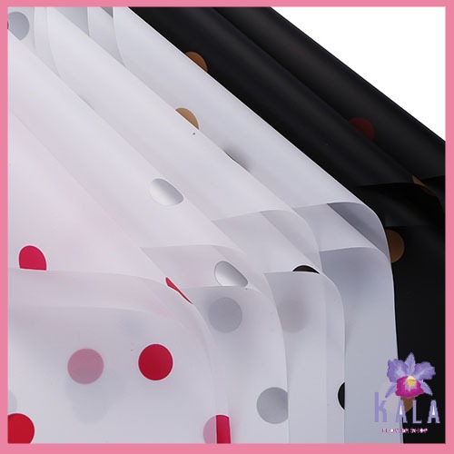 

20 Lembar Kertas buket bunga Motif Polkadot kertas minyak FLower wrapping KB6043