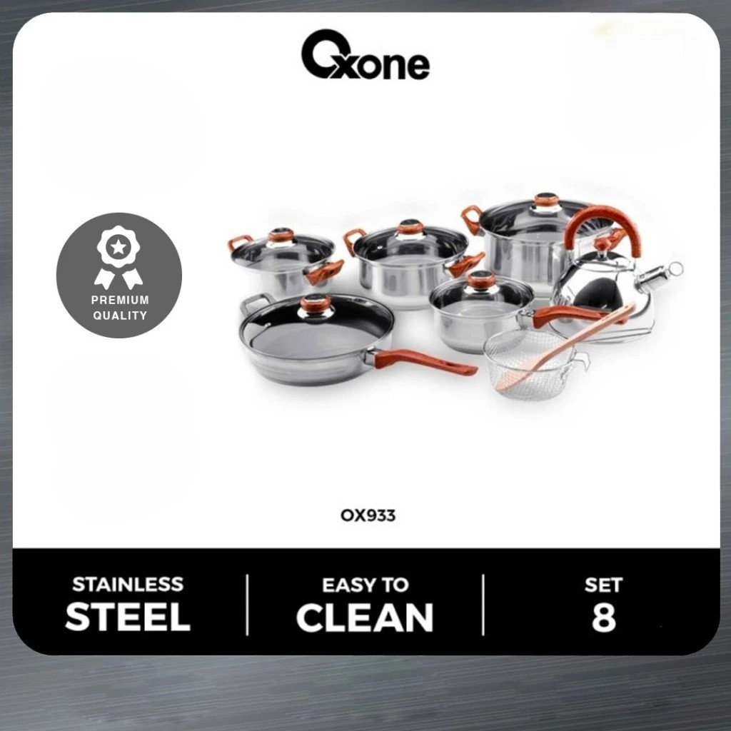 Oxone Panci Set + Teko Stainless Steel OX-933