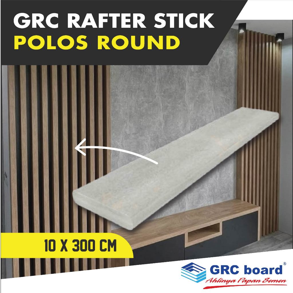 GRC Rafter Stick Polos / Round 10 x 300 cm / Conwood / Wood Stick / Fibersemen
