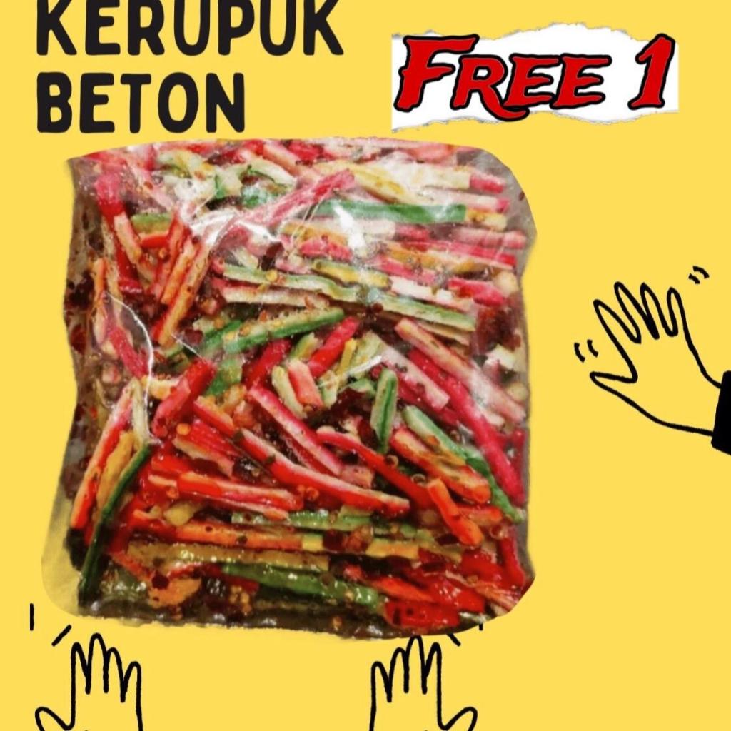

1 KG AS BETON FREE 1 KERIPIK SEBLAK BETON Food Snack Pedas Makanan