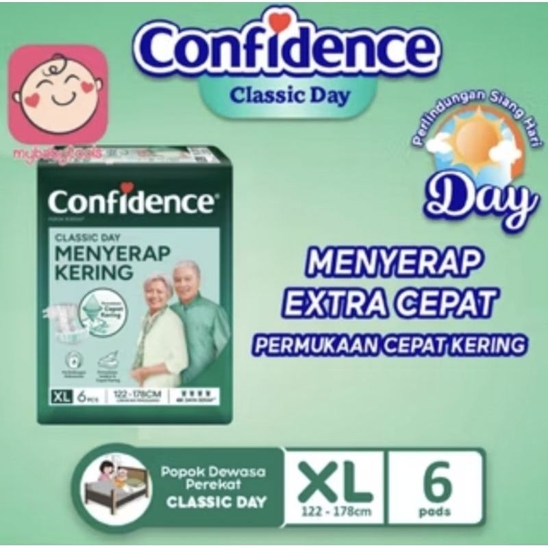 CONFIDENCE CLASIC PAMPERS DEWASA M8/L7/XL6