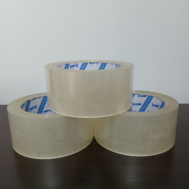 

Lakban Bening merk Max 48mm 100 yard kualitas bagus