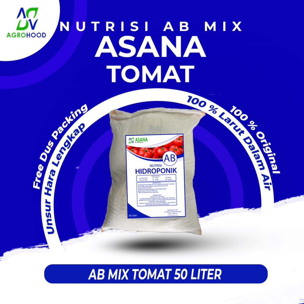 ASANA AB Mix Hidroponik Tomat Pekatan 50 Liter