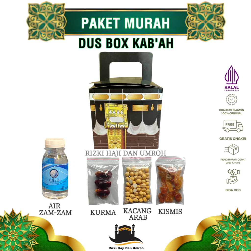 

Paket Dus Ka'Bah Oleh Oleh Haji dan Umroh Set Hampers Haji dan Umroh